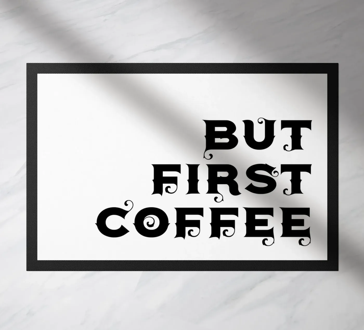 Ma prima il caffè zerbino da YV TYPOGRAPHY