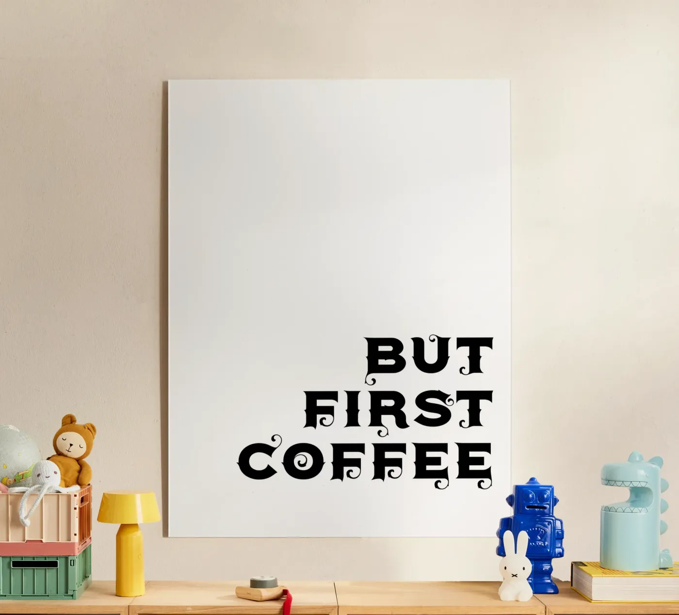 Aber zuerst Kaffee Acryl-Glas von YV TYPOGRAPHY