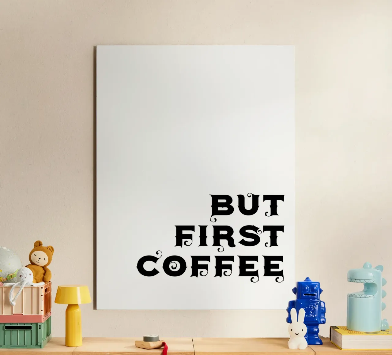 Ma prima il caffè alluminio dibond da YV TYPOGRAPHY