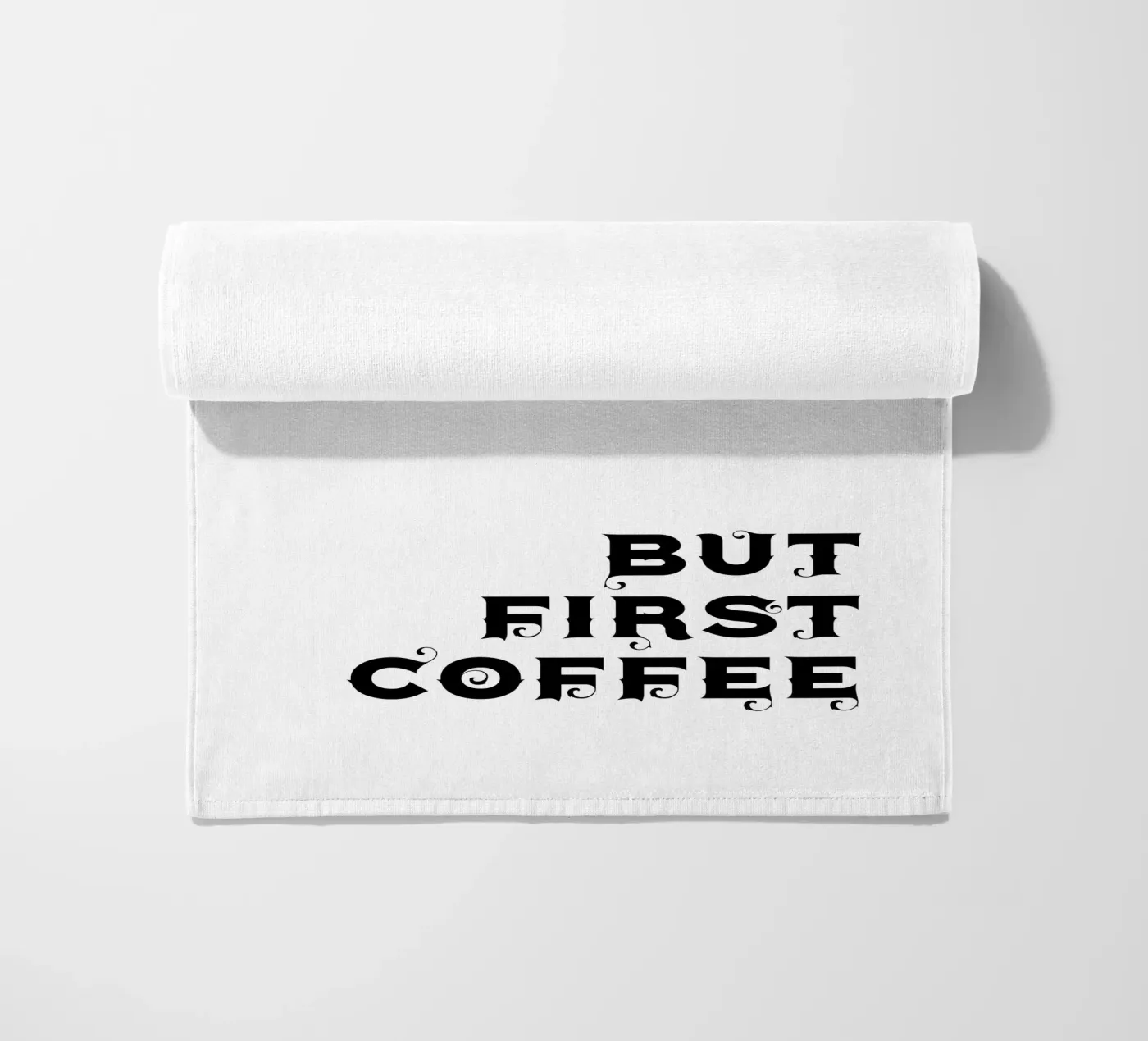 Ma prima il caffè telo mare da YV TYPOGRAPHY