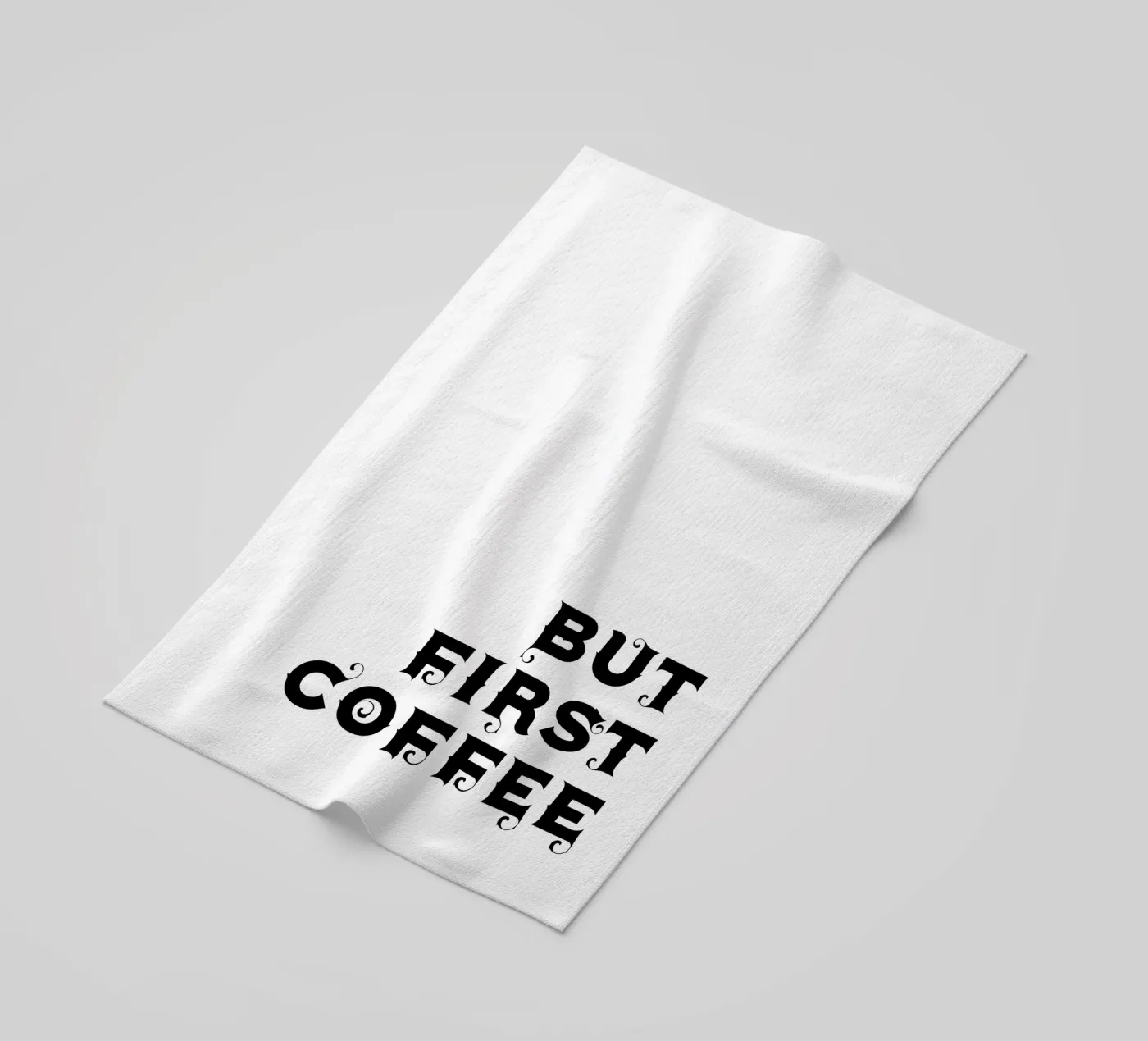 Ma prima il caffè telo mare da YV TYPOGRAPHY