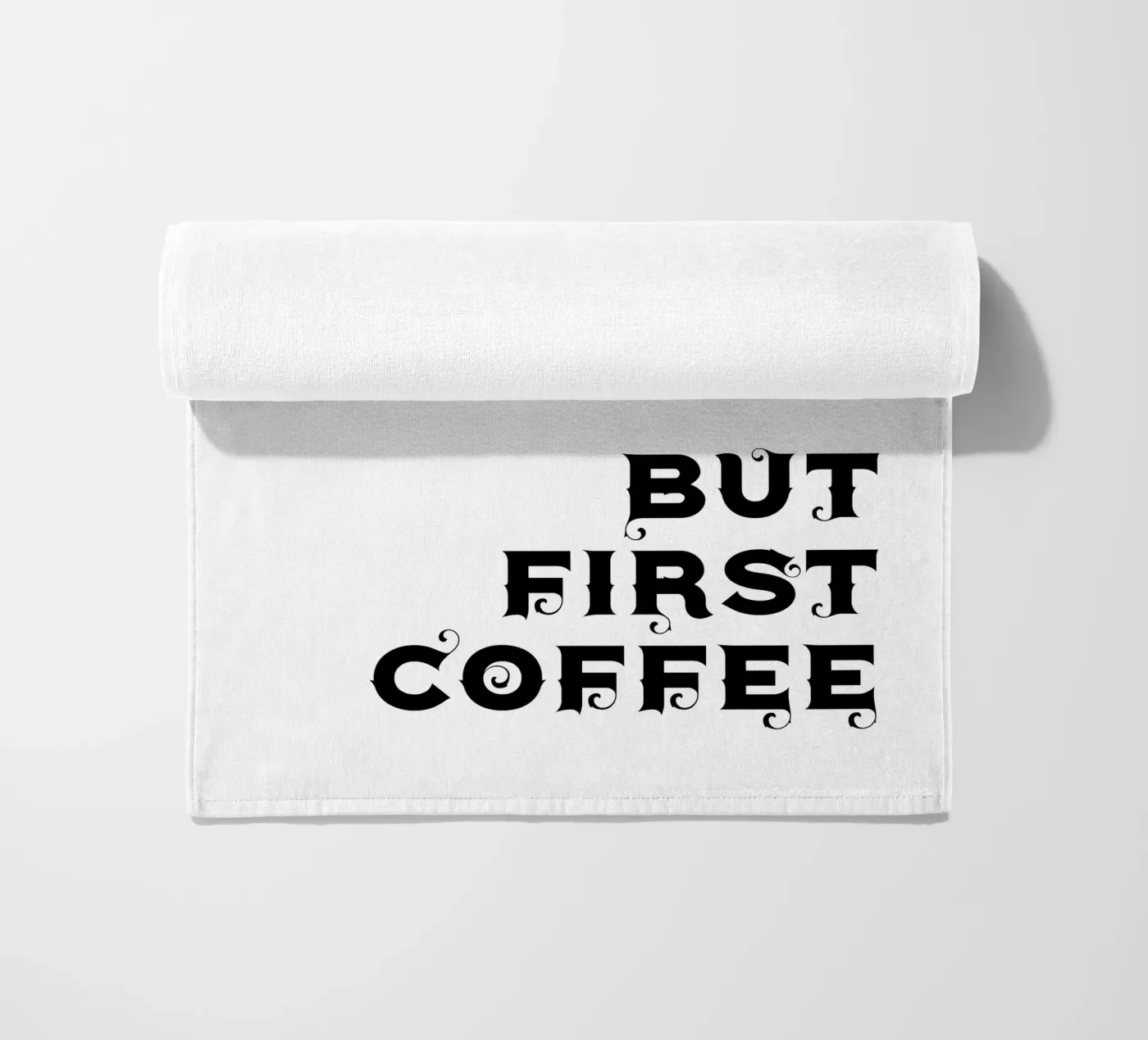 Ma prima il caffè telo mare da YV TYPOGRAPHY