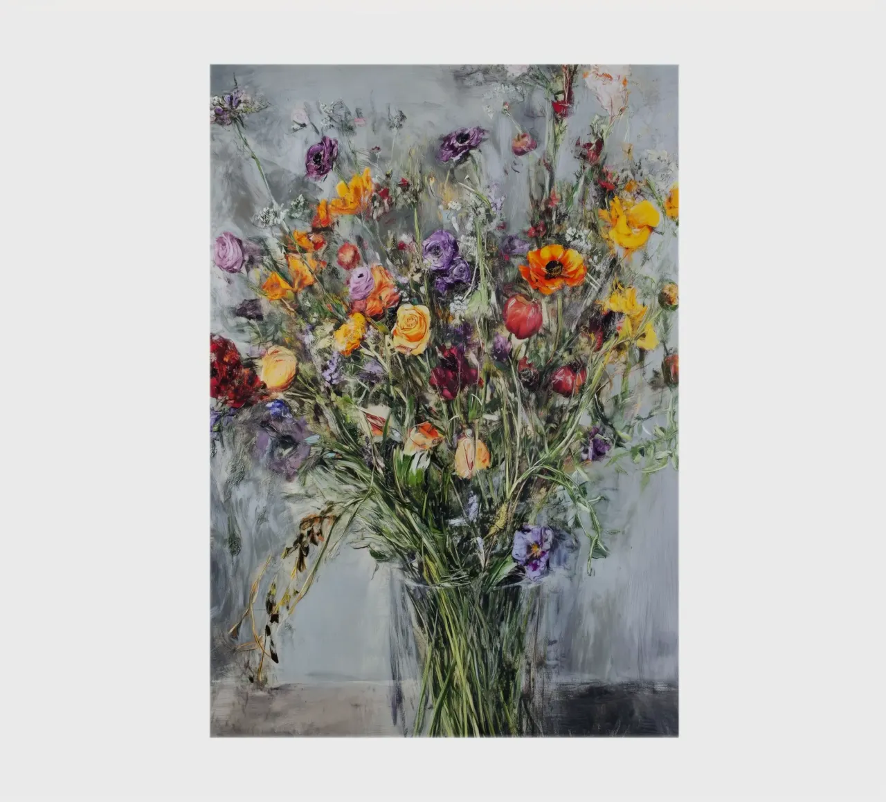 Bouquet de fleurs sauvages carnet de notes de Justyna Jaszke JBJart