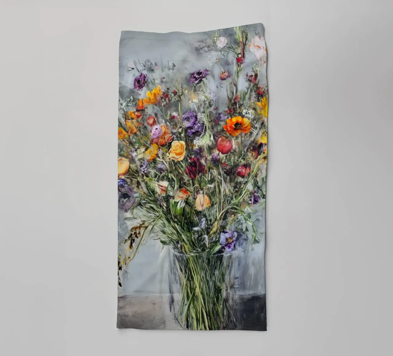 Bouquet di fiori selvatici asciugamano da bagno da Justyna Jaszke JBJart