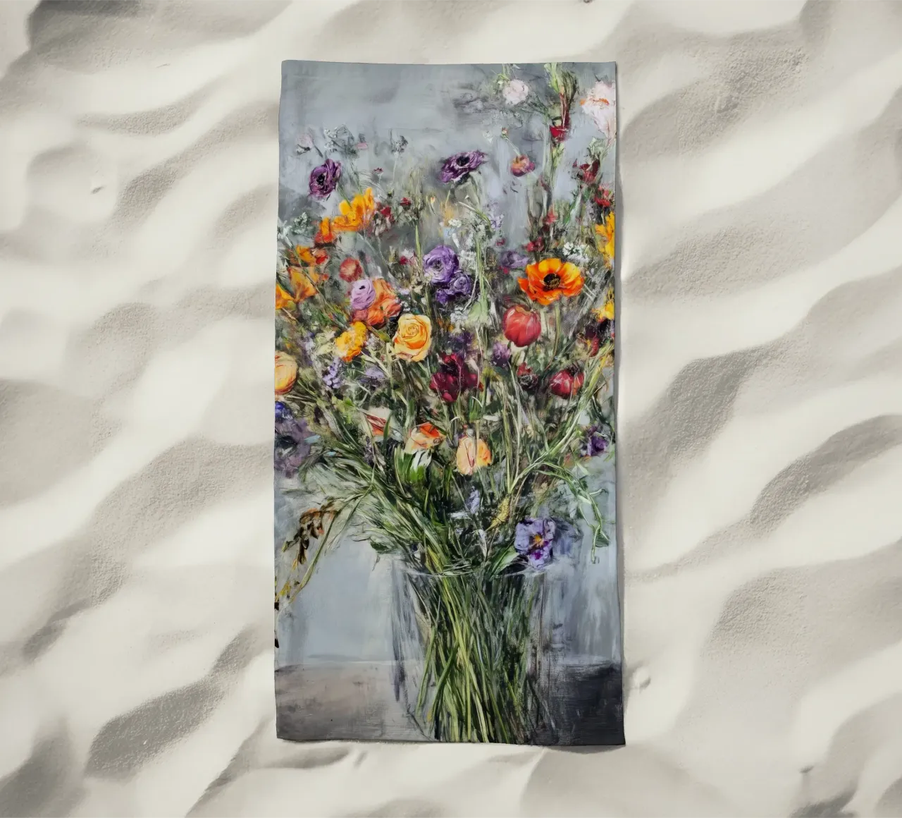 Bouquet di fiori selvatici telo mare da Justyna Jaszke JBJart
