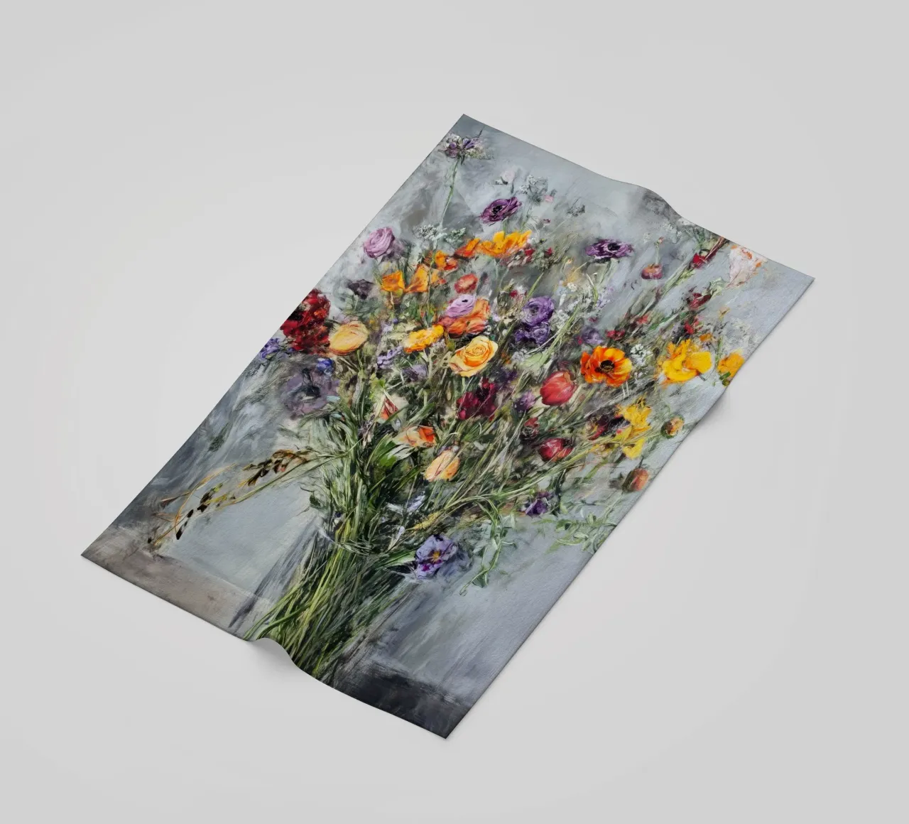 Bouquet di fiori selvatici telo mare da Justyna Jaszke JBJart