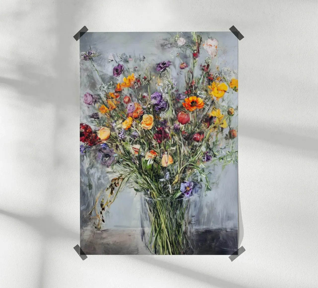 Bouquet di fiori selvatici carta hahnemühle da Justyna Jaszke JBJart