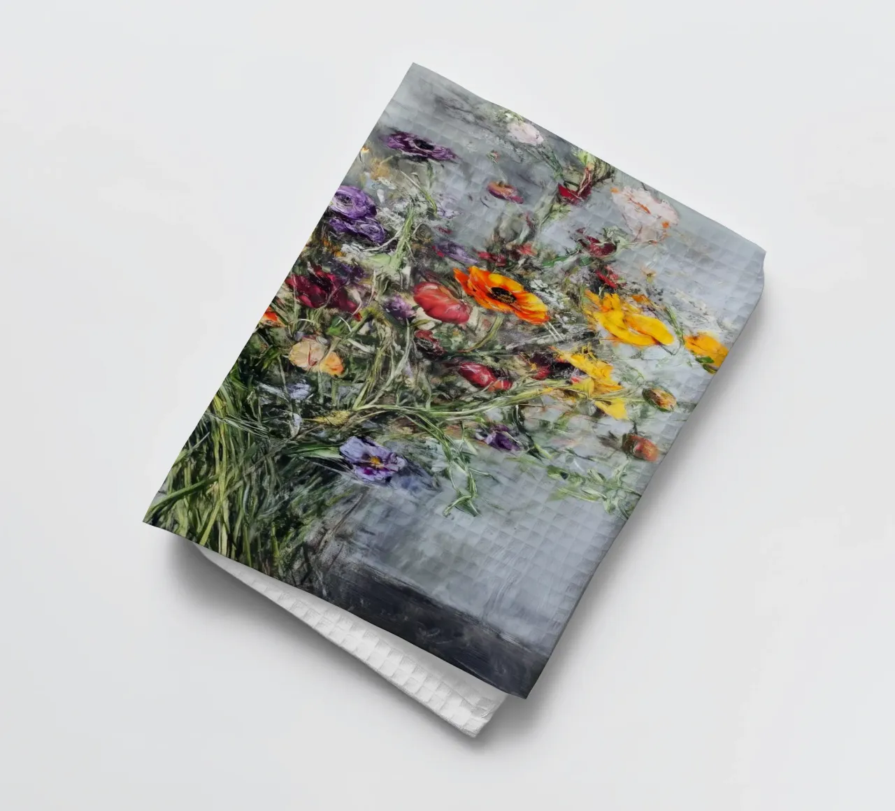 Bouquet di fiori selvatici canovaccio da cucina da Justyna Jaszke JBJart
