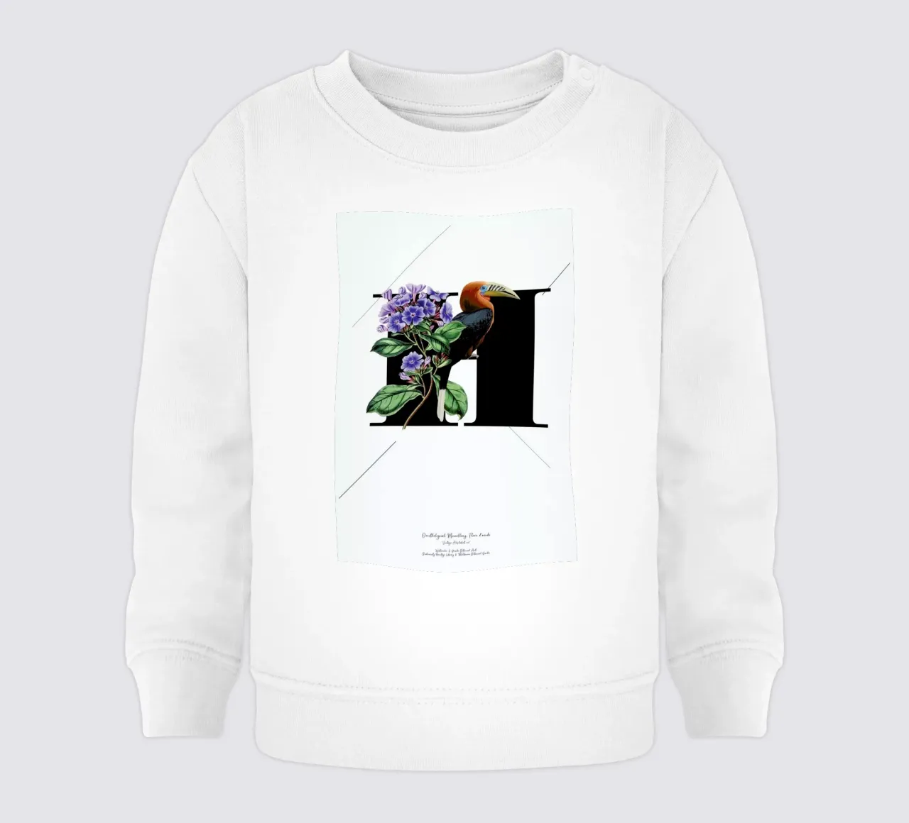 Botanical Alphabet - H felpa neonato da Froilein Juno