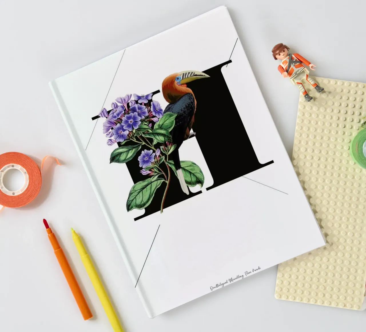 Botanical Alphabet - H notebook by Froilein Juno