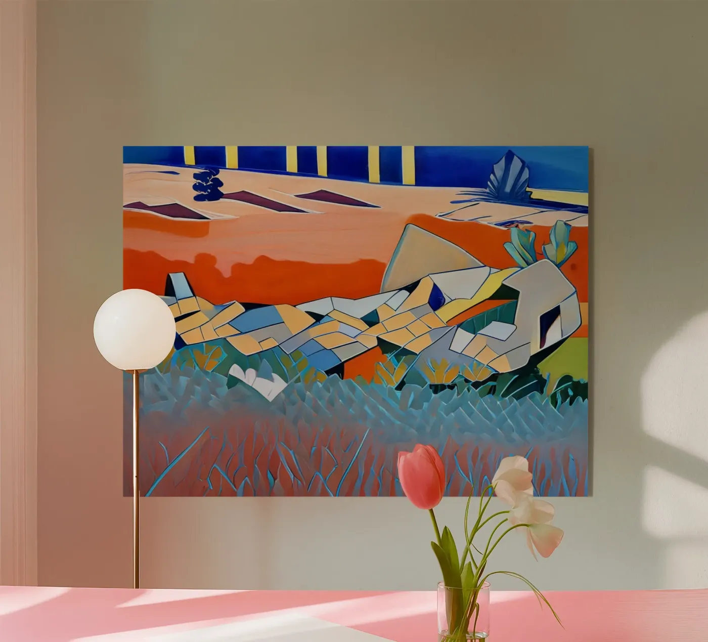 Excursion_landscape_8 Acryl-Glas von Abstract Art by LK