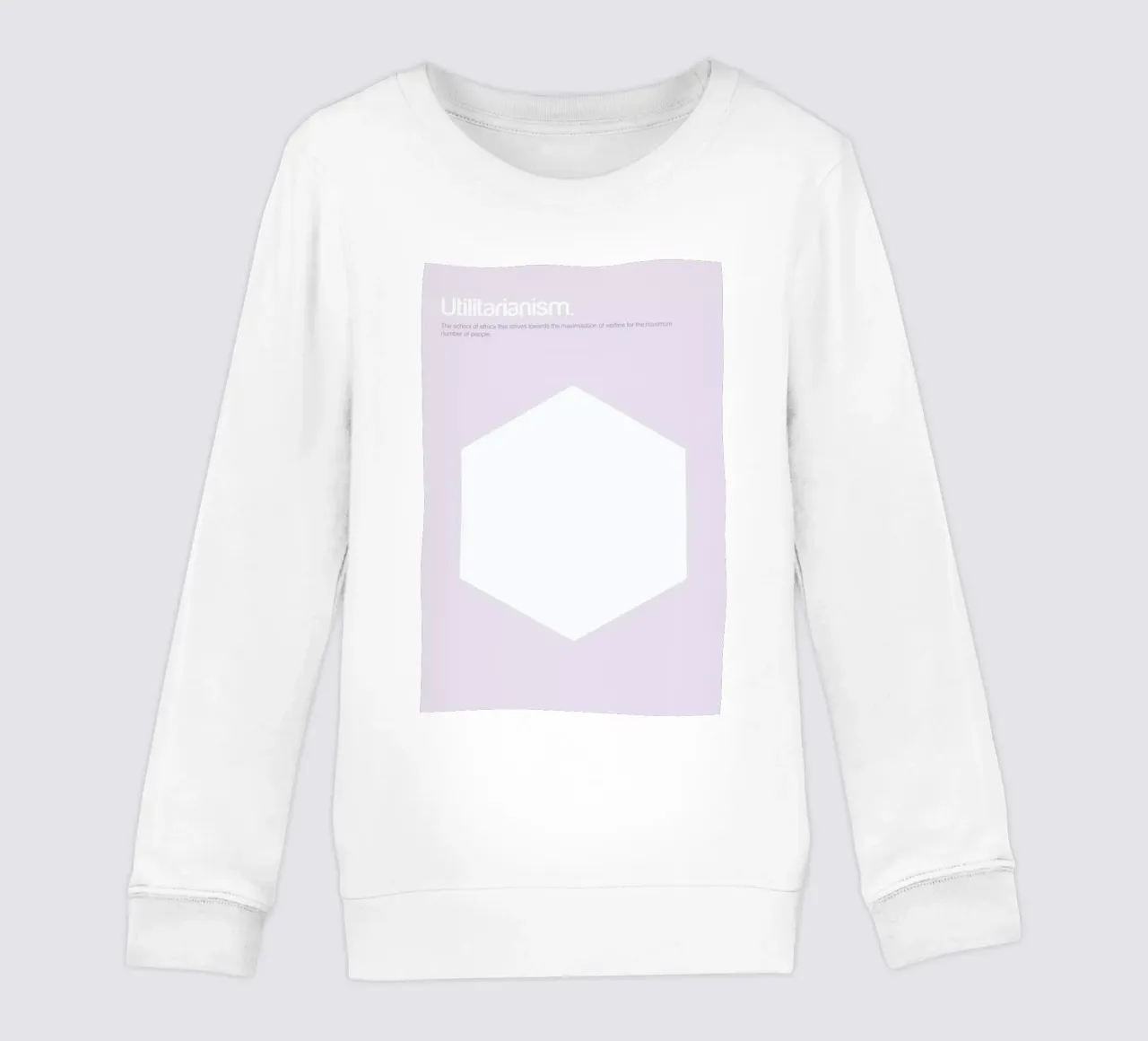 Utilitarianism kids sweatshirt by Genís Carreras