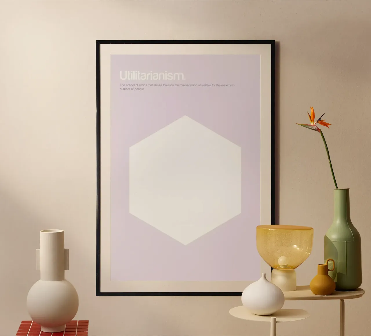 Utilitarianism poster da Genís Carreras