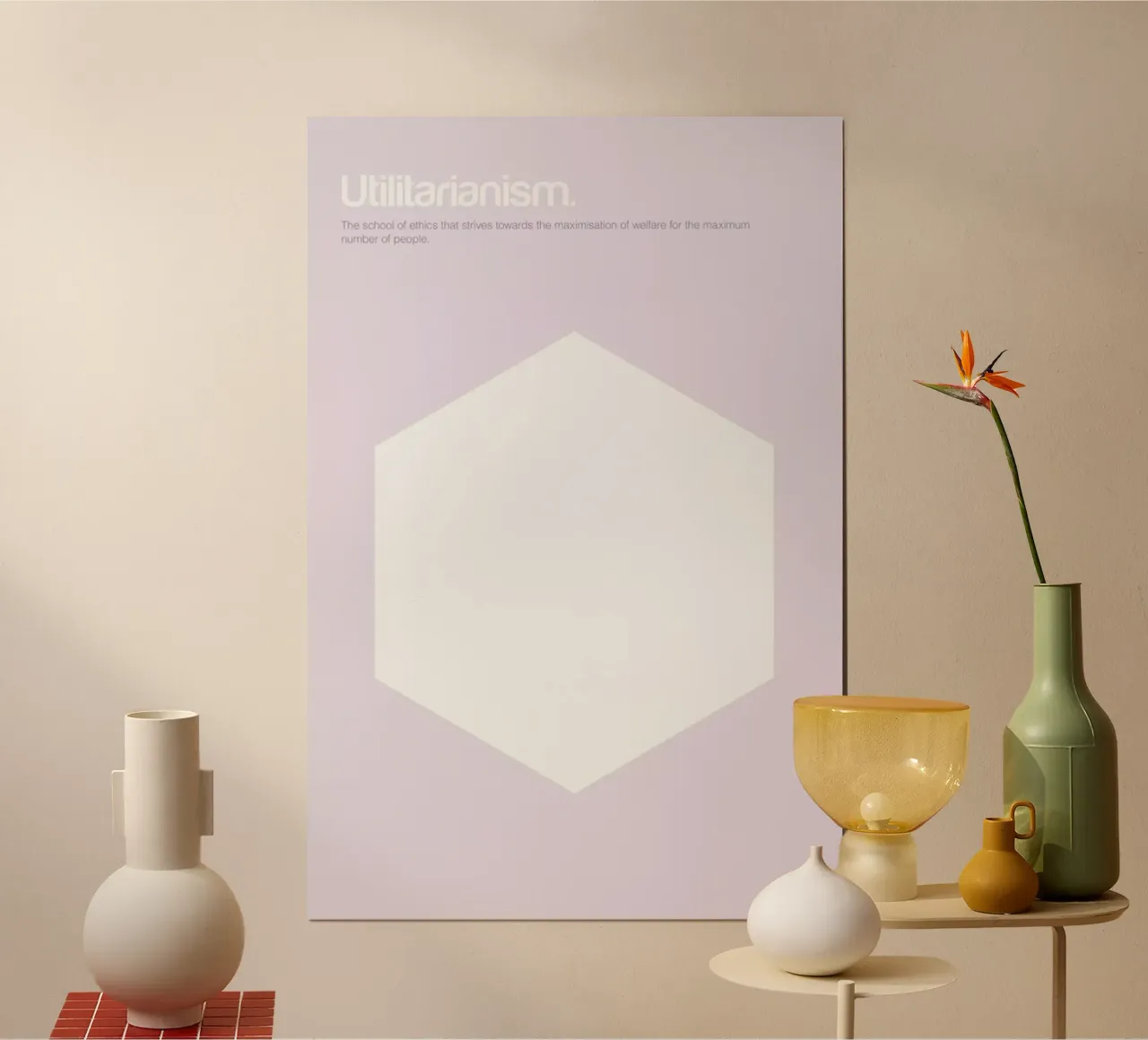 Utilitarianism poster da Genís Carreras