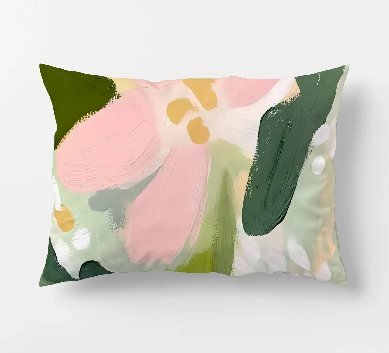 Fiori pastello, rosa e verde cuscino da IamHomeStudio