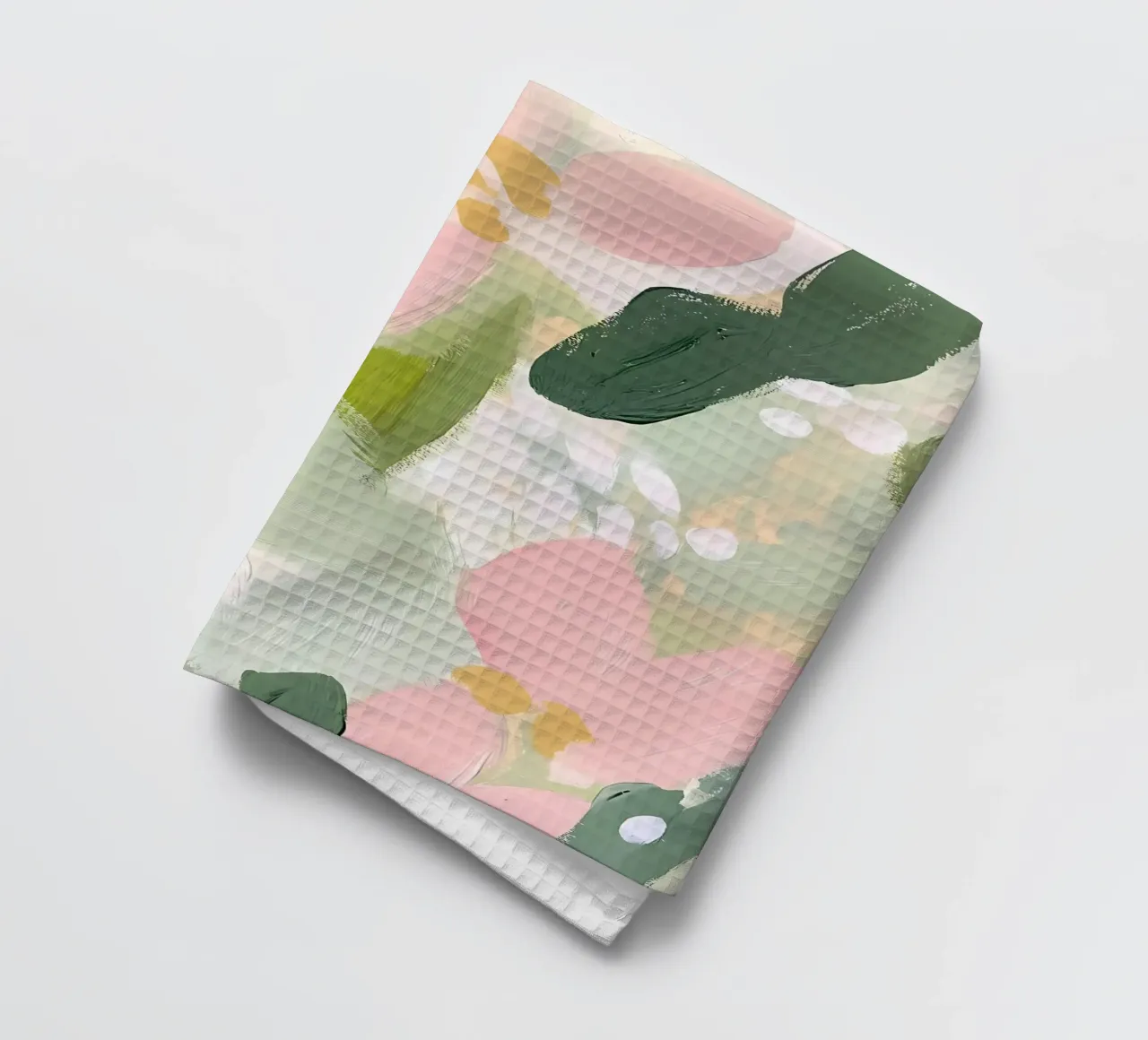 Fleurs pastel, rose et vert torchon de IamHomeStudio