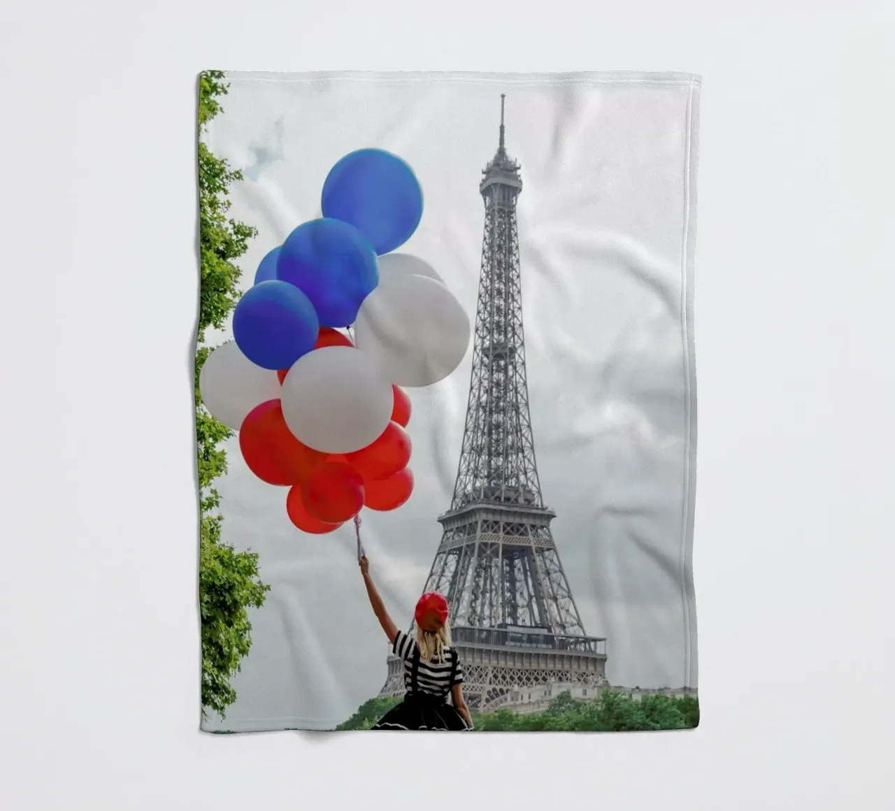Vive La France fleece blanket by Magdalena Martin Photography
