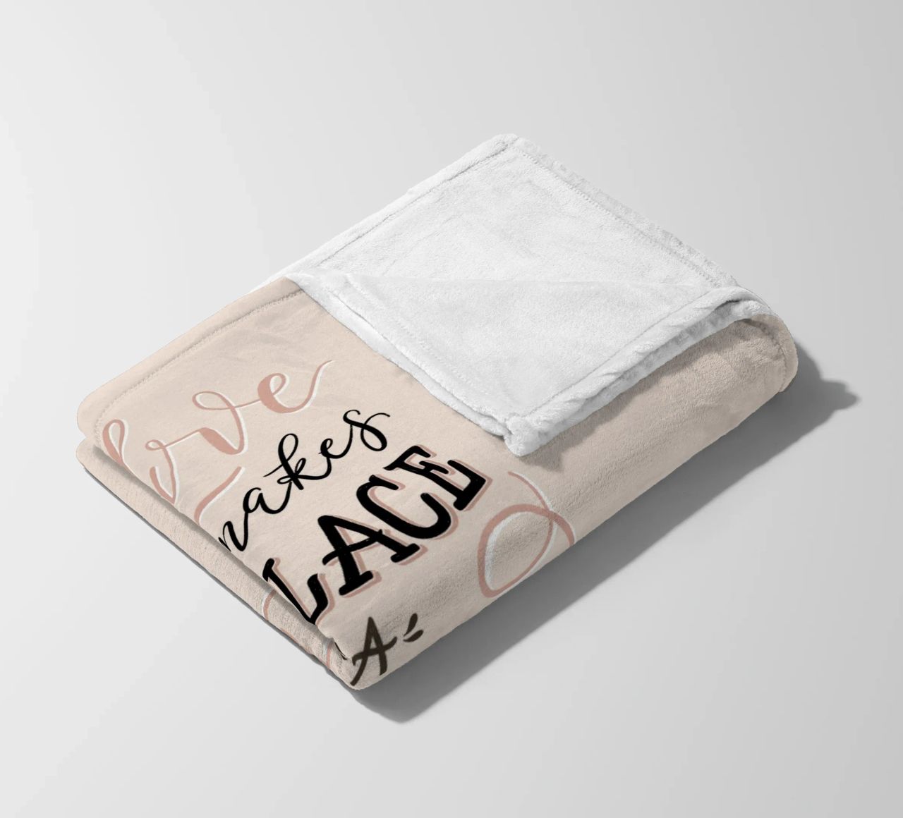 L'amore rende questo posto una casa. Zitat. Scrittura a mano. coperta in pile da CalliLetters