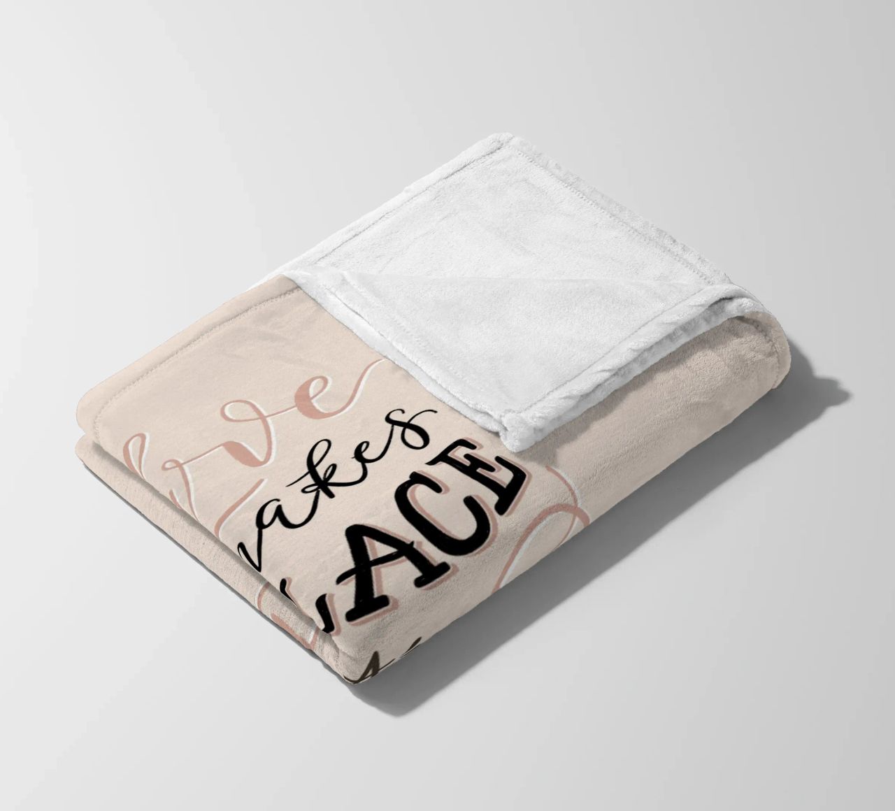 L'amore rende questo posto una casa. Zitat. Scrittura a mano. coperta in pile da CalliLetters