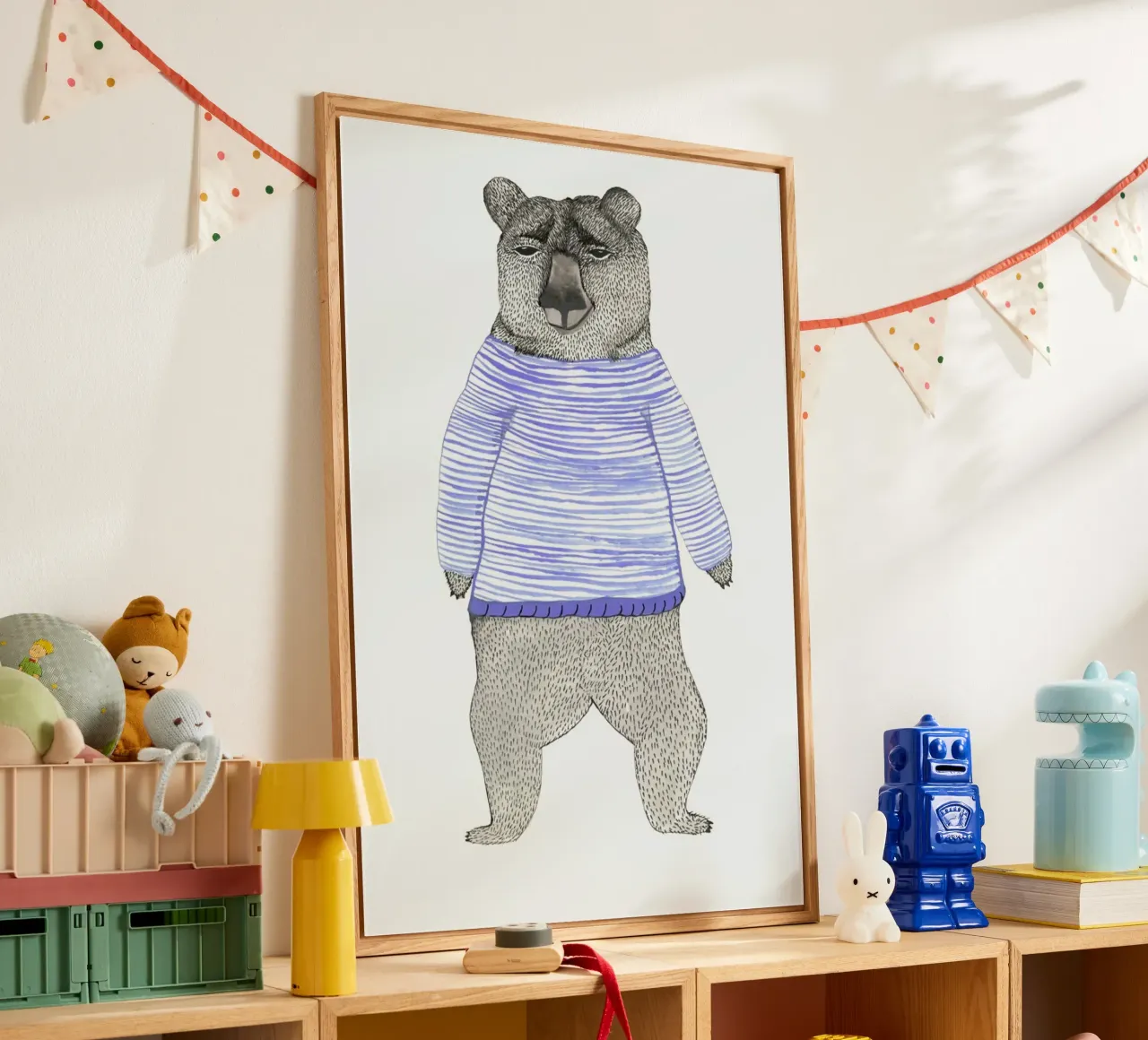 Bear with Stripes plexiglass da Atelier Mave