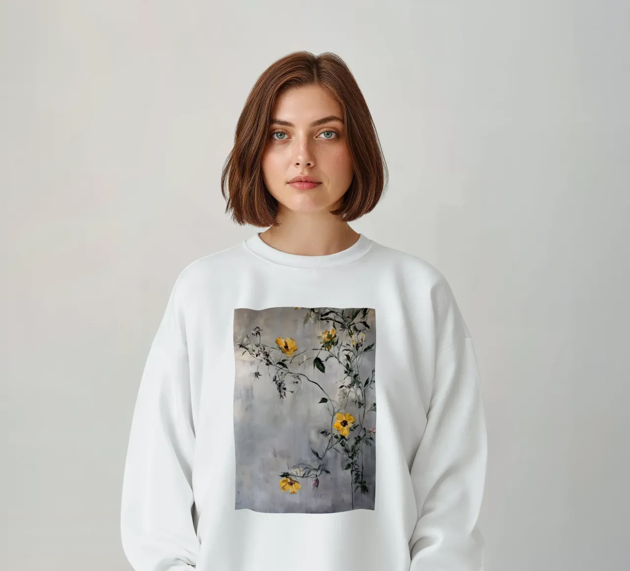Fiori gialli felpa da Justyna Jaszke JBJart
