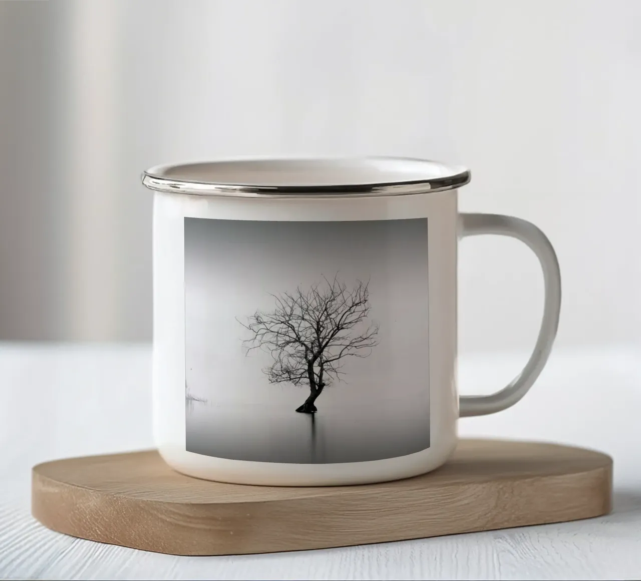 Albero Nel Lago Trasimeno I tazza in smalto da Michael J. Reibert