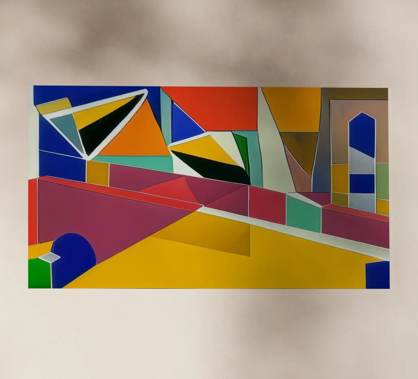 Excursion_landscape_9 backlit folie van Abstract Art by LK