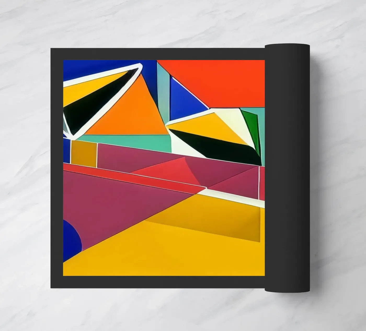 Excursion_landscape_9 doormat by Abstract Art by LK