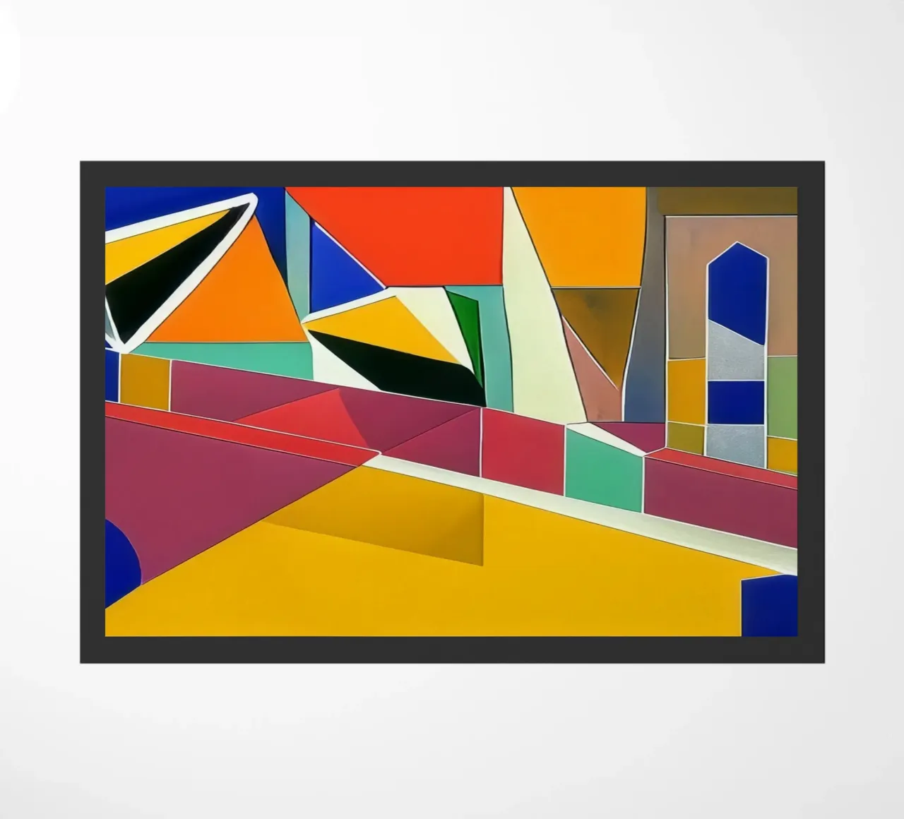 Excursion_landscape_9 doormat by Abstract Art by LK