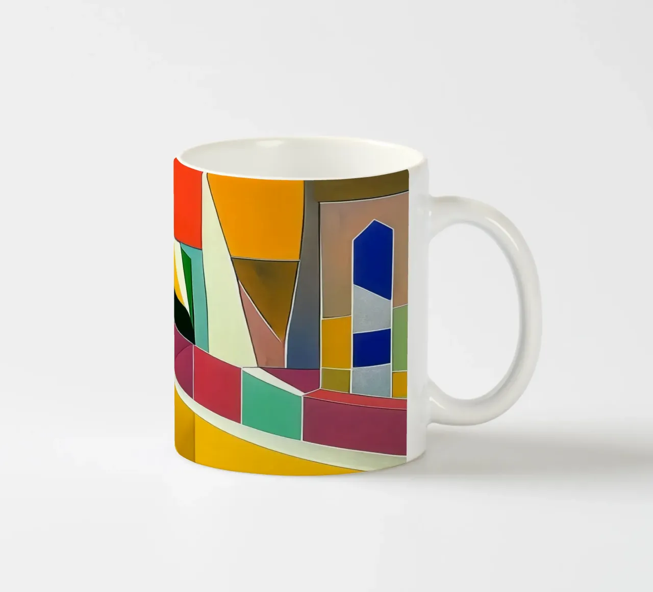 Excursion_landscape_9 ceramic mug by Abstract Art by LK