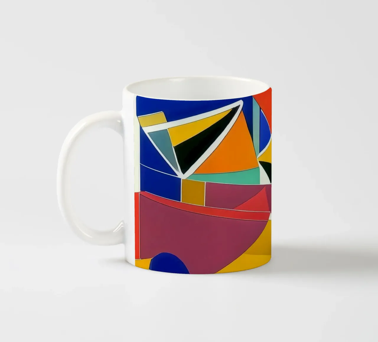 Excursion_landscape_9 ceramic mug by Abstract Art by LK