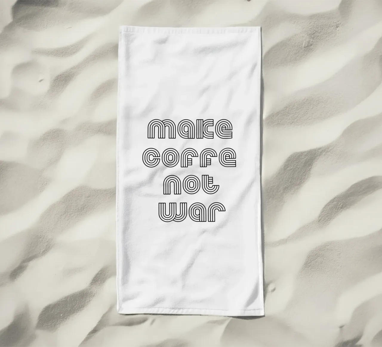 Preparate il caffè, non la guerra telo mare da YV TYPOGRAPHY