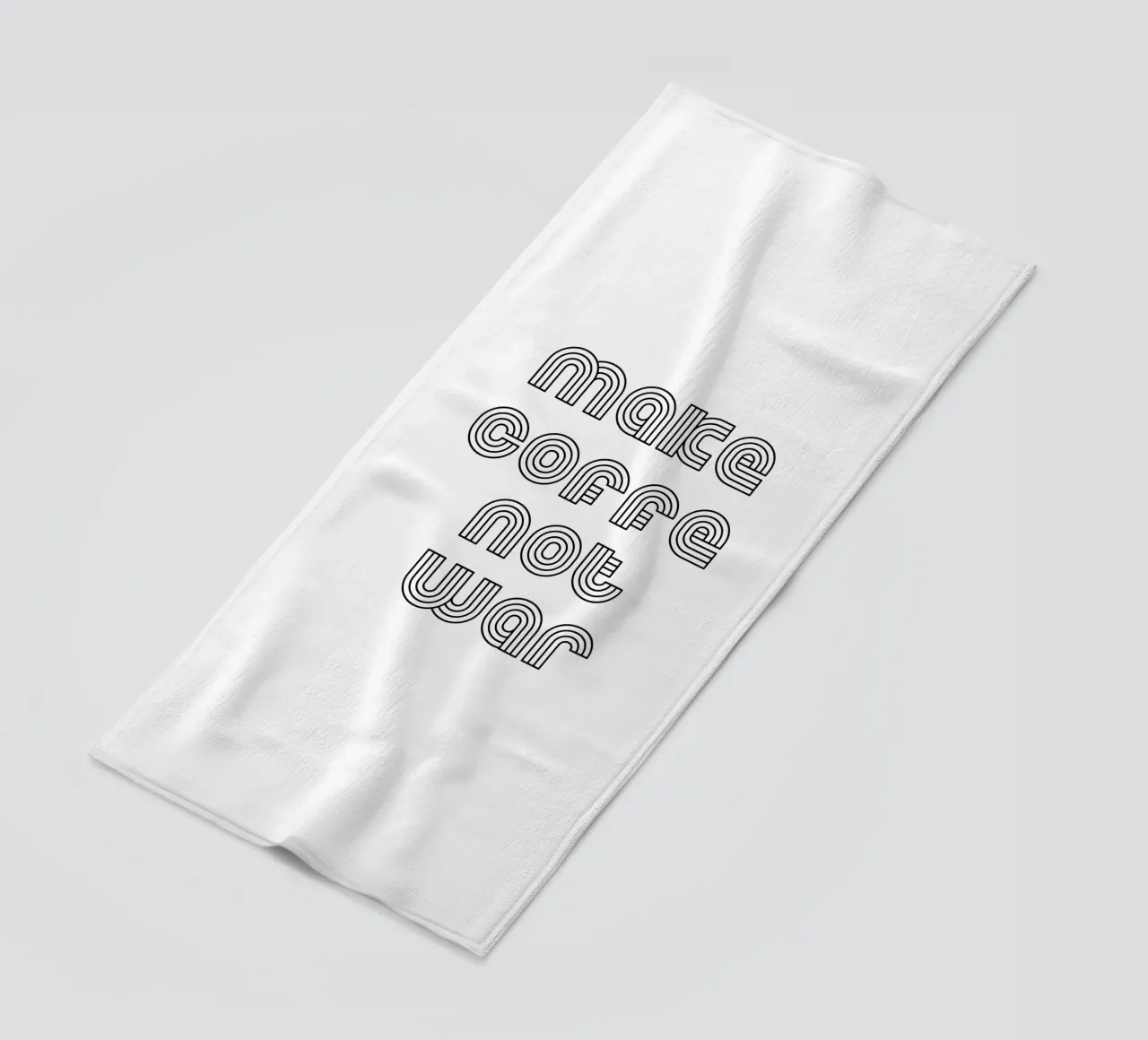 Preparate il caffè, non la guerra telo mare da YV TYPOGRAPHY