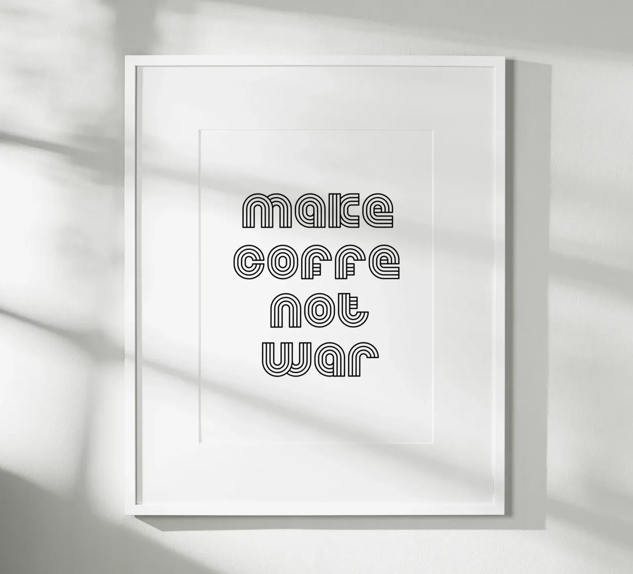 Preparate il caffè, non la guerra carta hahnemühle da YV TYPOGRAPHY