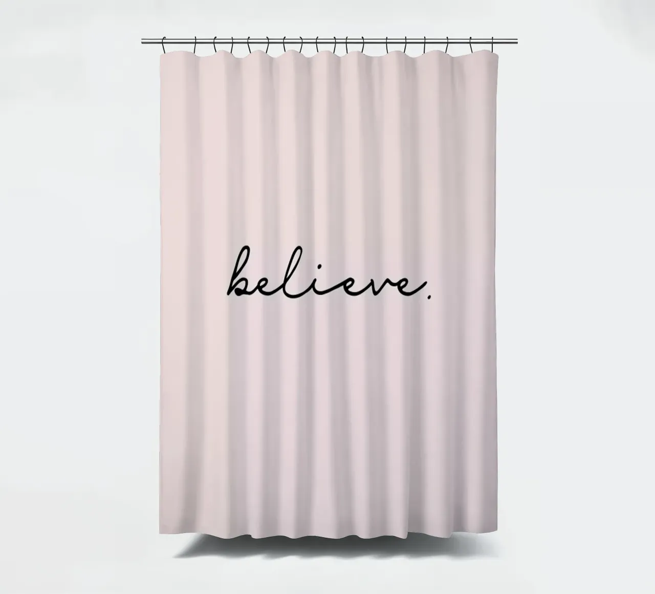 Believe shower curtain by Studio One