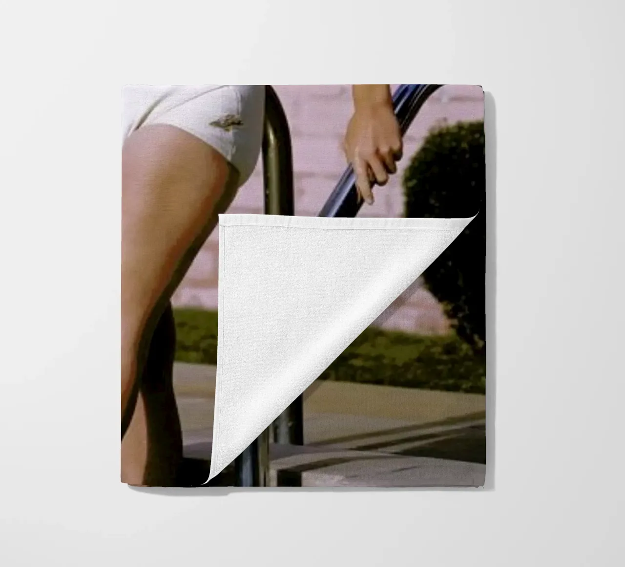 Young Marilyn Monroe Poolside II beach towel by Gallery Print and Art Limited