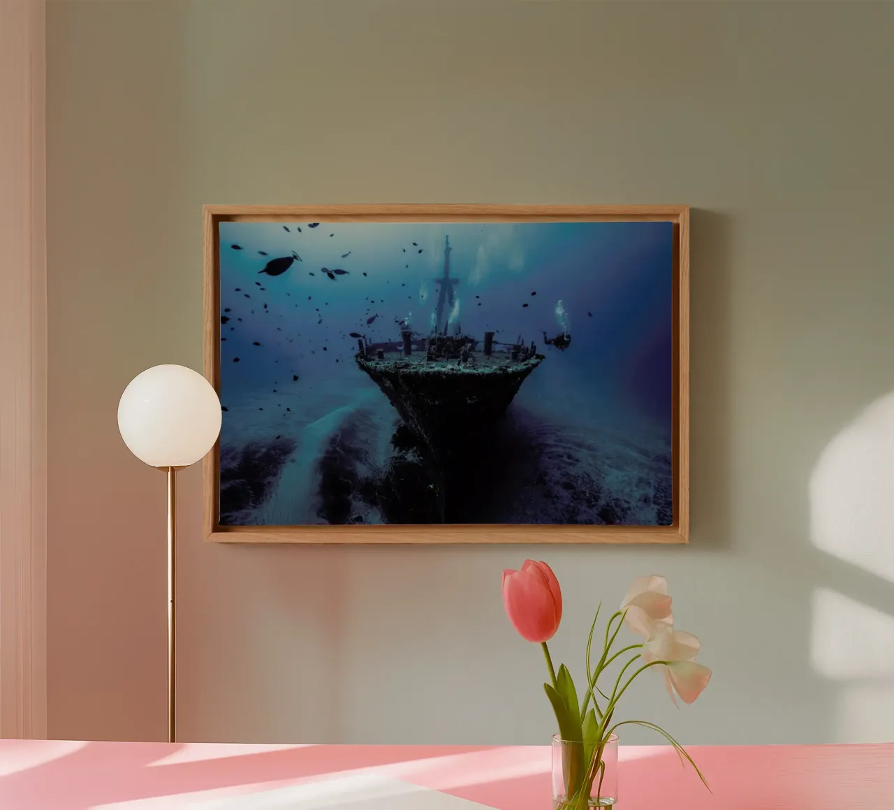 Hai Siang Wreck - Barathieu Gabriel tela con Cornice a cassetta da Pictufy