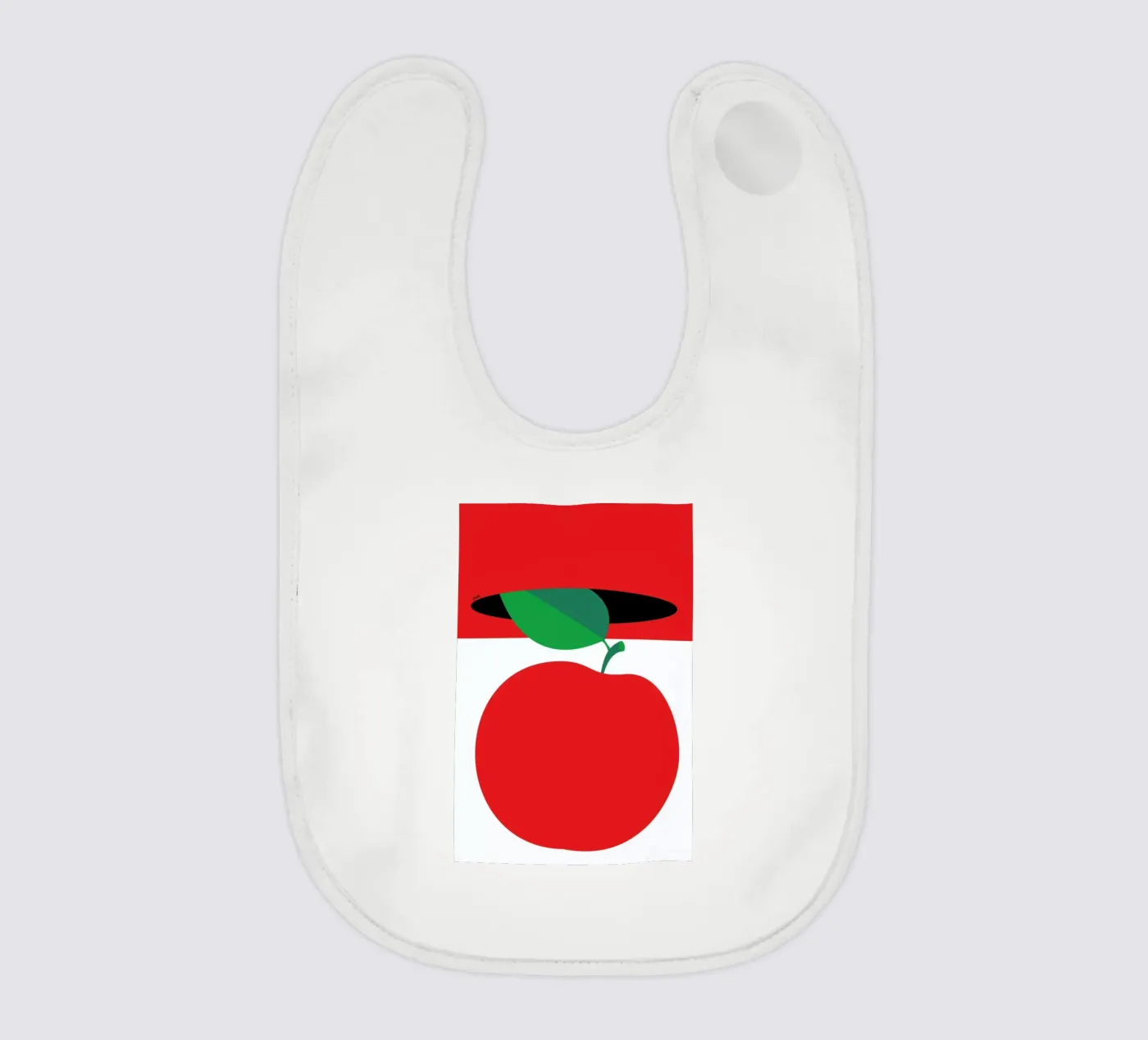 Apple 3 baby bib by Pietari Posti