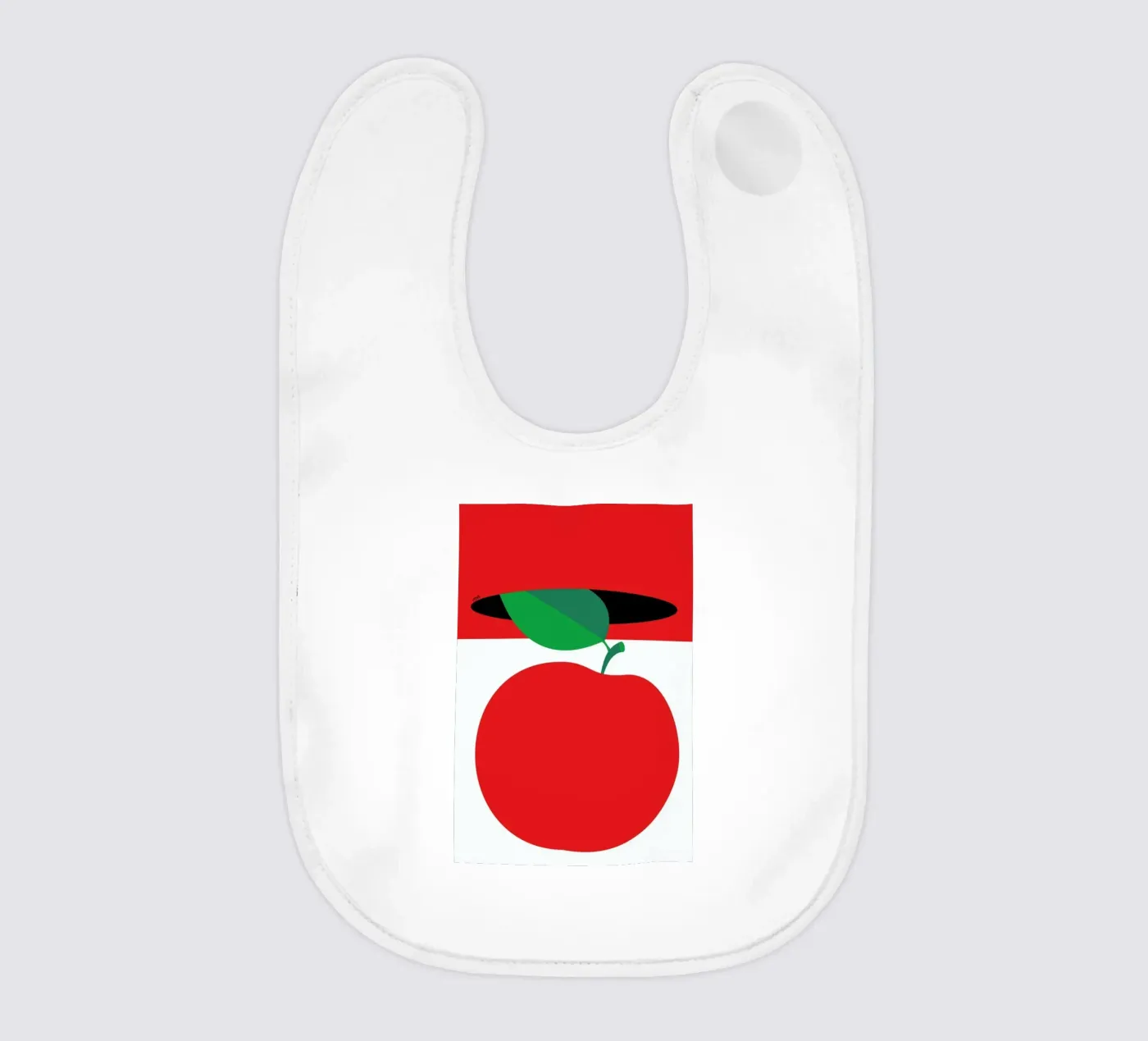 Apple 3 baby bib by Pietari Posti