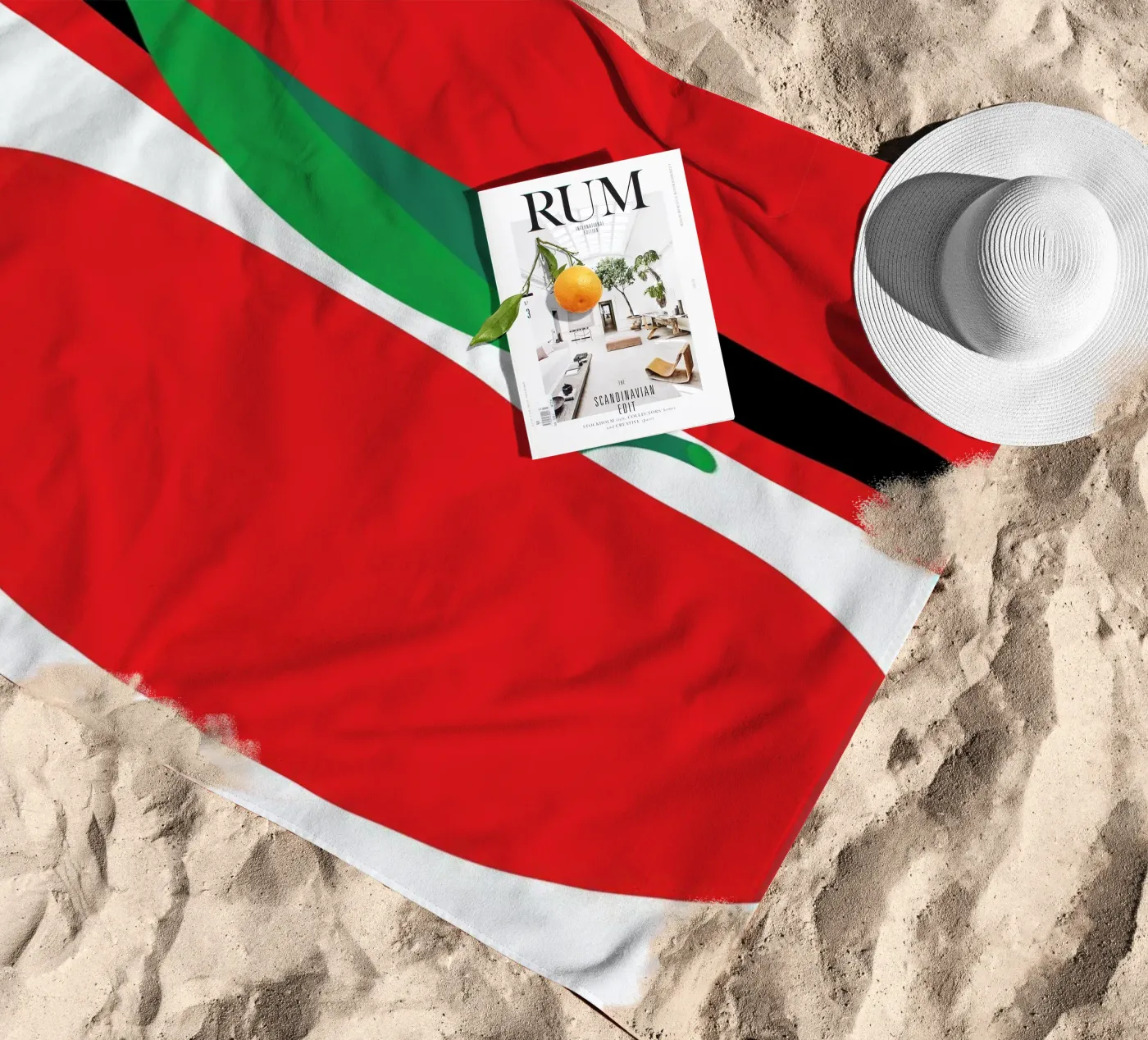 Apple 3 beach towel by Pietari Posti