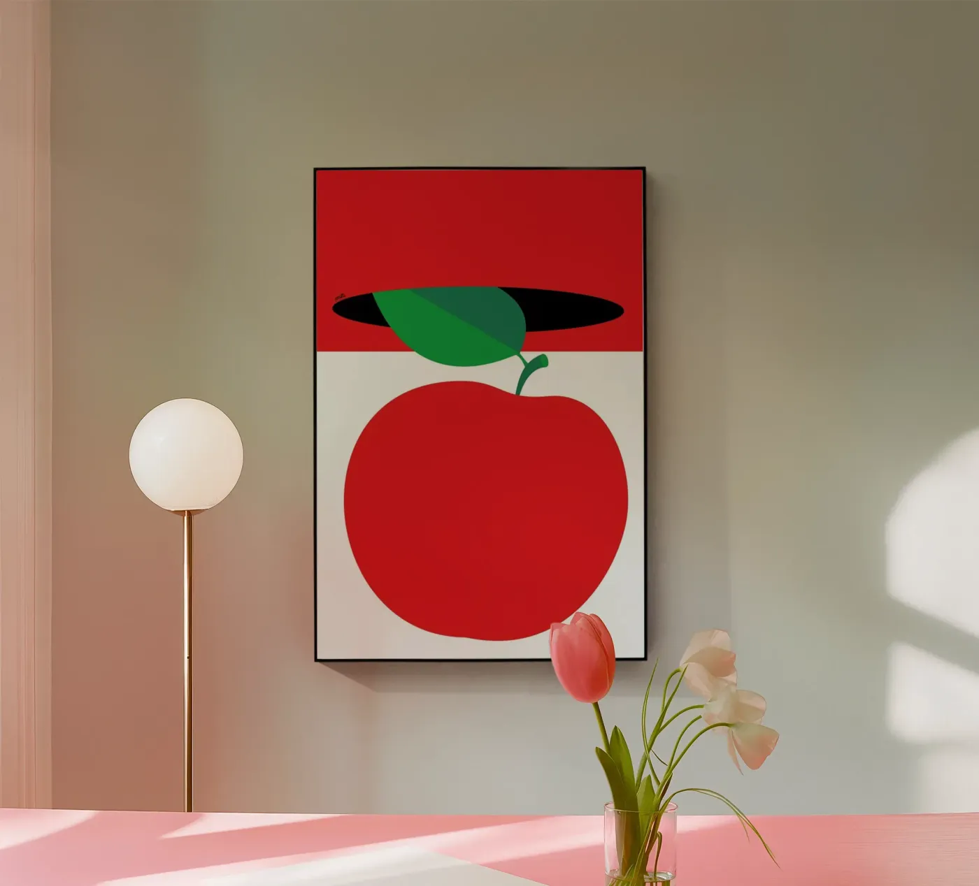 Apple 3 acrylic glass by Pietari Posti