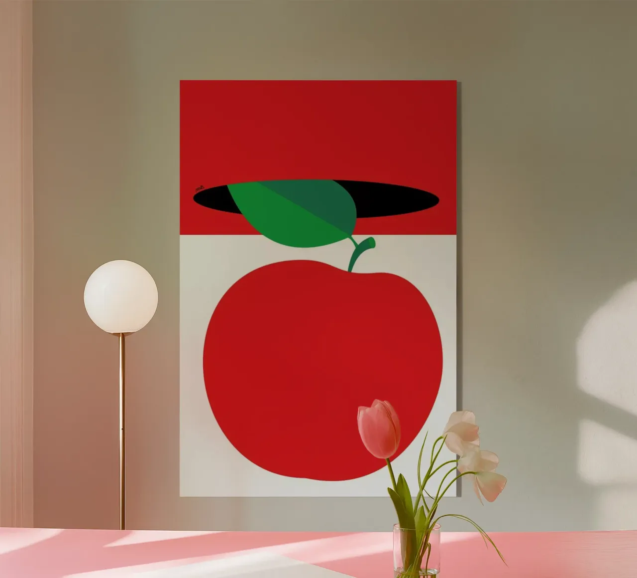 Apple 3 acrylic glass by Pietari Posti