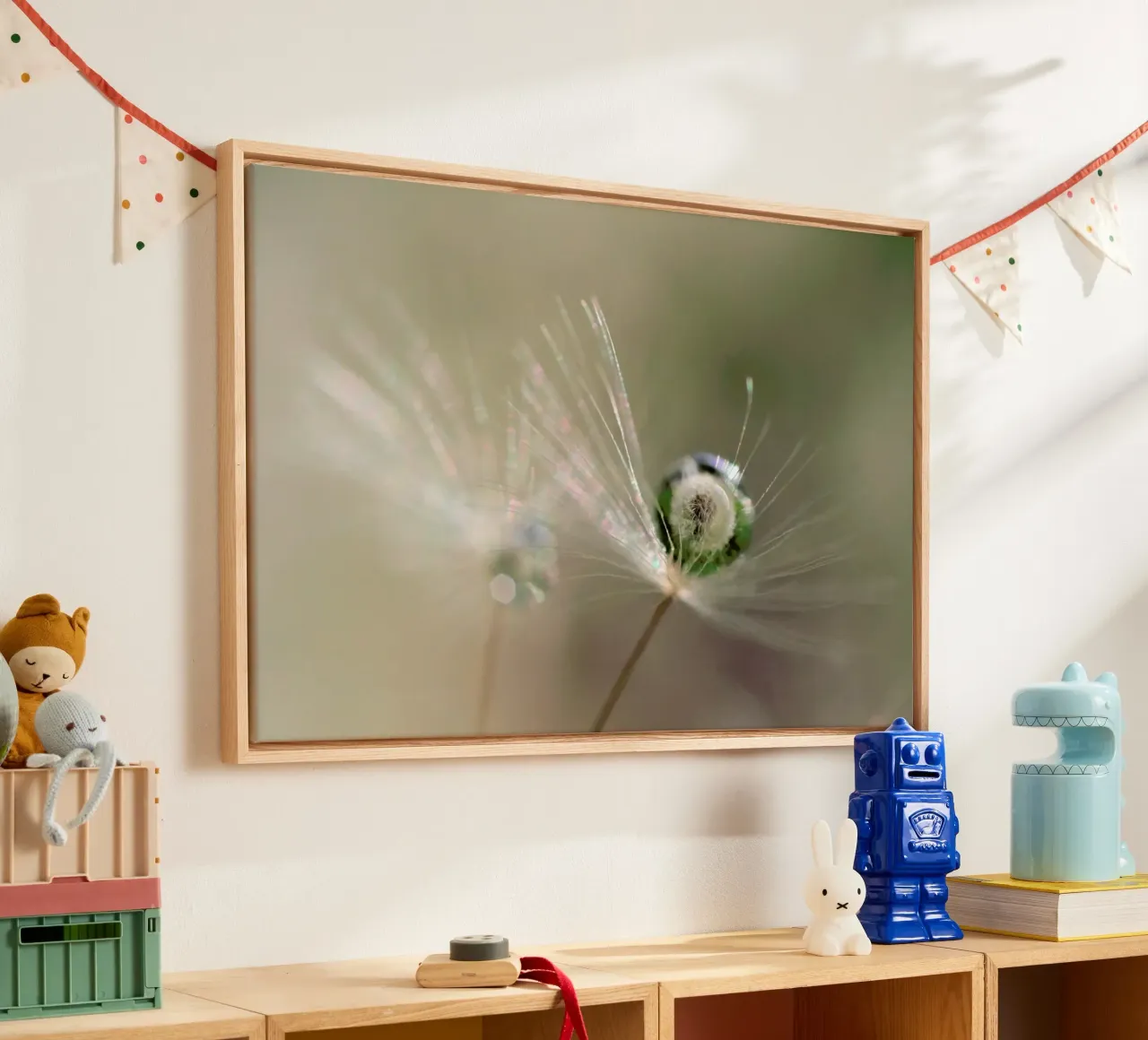 Star of Dandelion tela con Cornice a cassetta da Pictufy