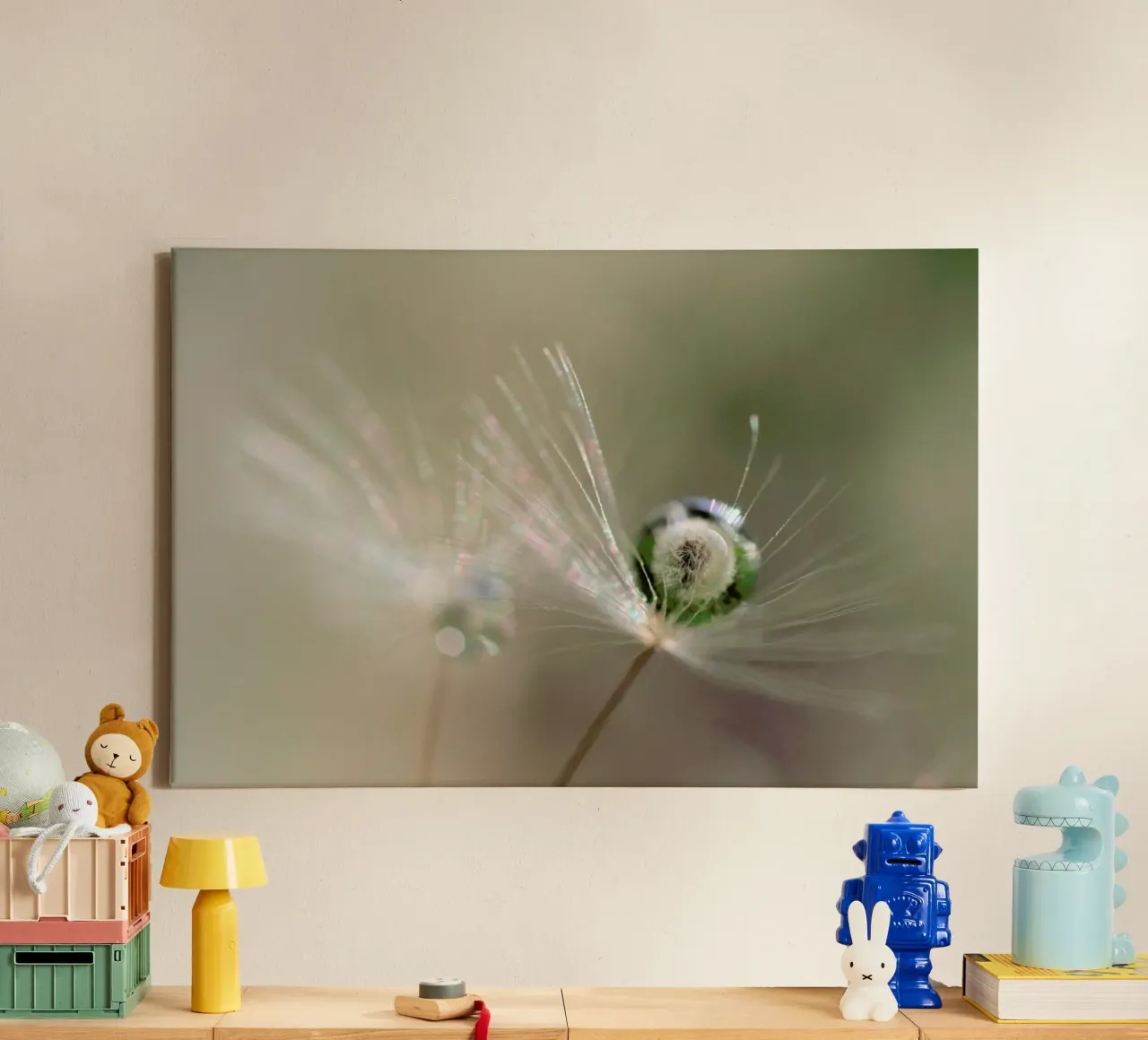 Star of Dandelion tela con Cornice a cassetta da Pictufy