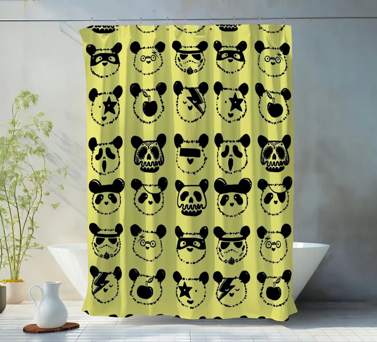 Pop Panda tenda da doccia da Tobe Fonseca
