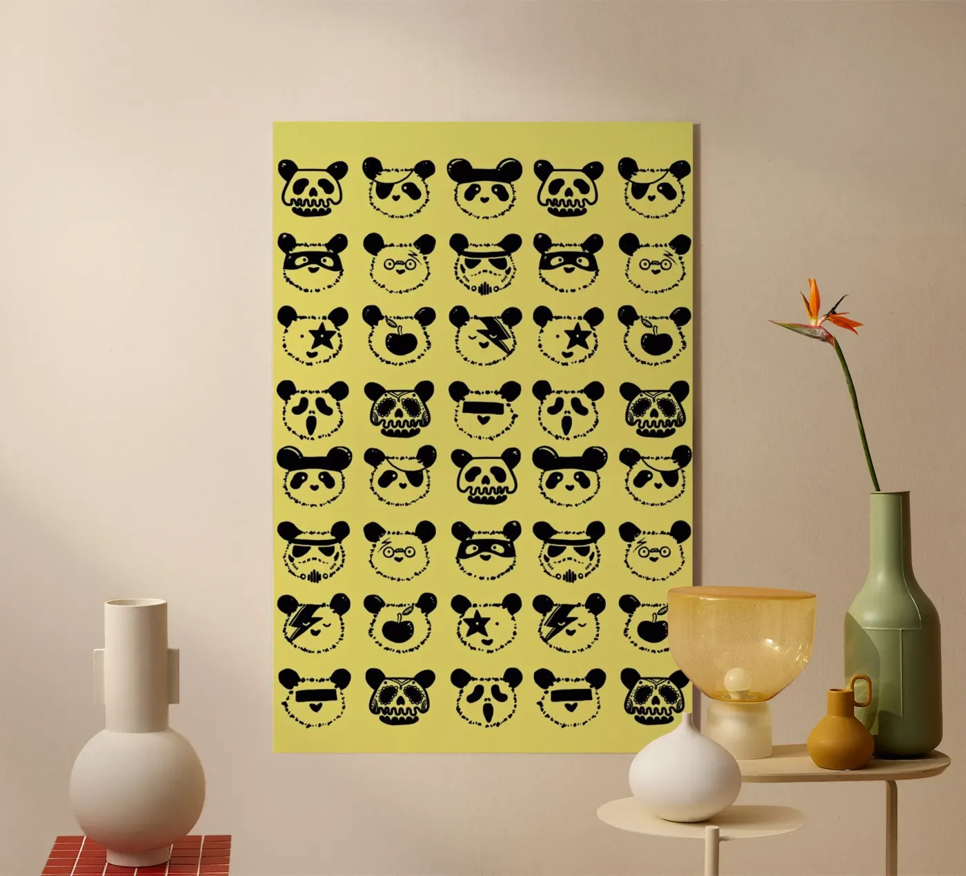 Pop Panda Acryl-Glas von Tobe Fonseca