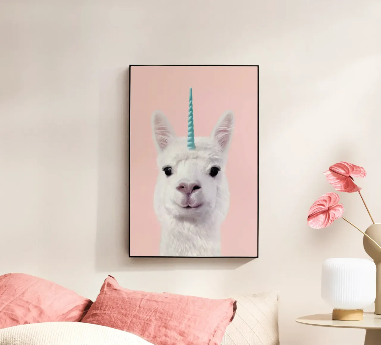 Alpaca Unicorn plexiglass da Paul Fuentes Design