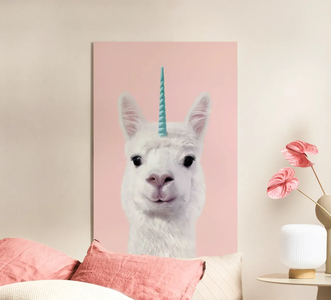 Alpaca Unicorn plexiglass da Paul Fuentes Design