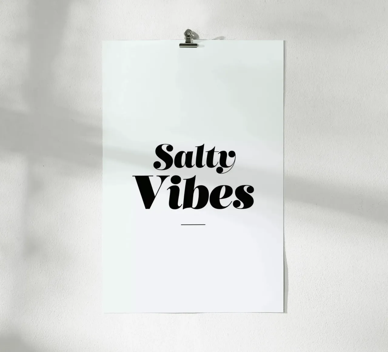 Salty Vibes poster da Mottos by Sinan Saydik