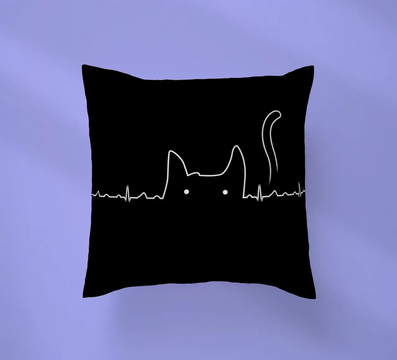 There is a cat in my heart cuscino da Tobe Fonseca